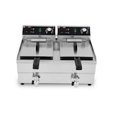 thumbnail of Friggitrice elettrica professionale 10 + 10 litri con rubinetto di scarico (230V) IDEAL - GOLDINOX. GOLDINOX