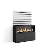 thumbnail of Credenza, Mobile, Buffet, Stoccaggio, 107x35x145cm, Camera da letto, Camino elettrico XXL, Stile moderno, Bianco - 446_9