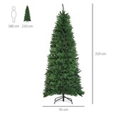 thumbnail of HOMCOM Árbol de Navidad Artificial Árbol con Soporte 210cm 865 Ramas Ecológico PVC Verde