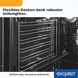 thumbnail of Exquisit Herd-Set EHE285-HBZ-020-Set schwarz | Energieeffizienzklasse A | 75 l Garraum | Glaskeramik Kochfeld | Herd-Set 60 cm