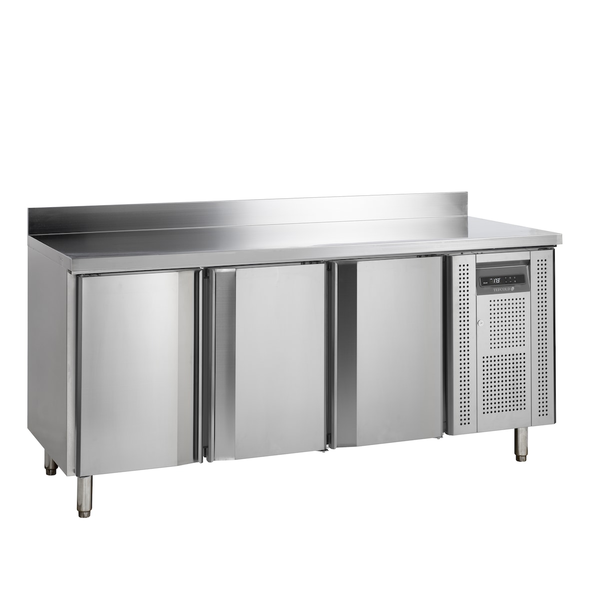 TEFCOLD Mesa fría de refrigeración snack SK6310/+SP TEFCOLD, acero y vidrio, refrigeración profesional