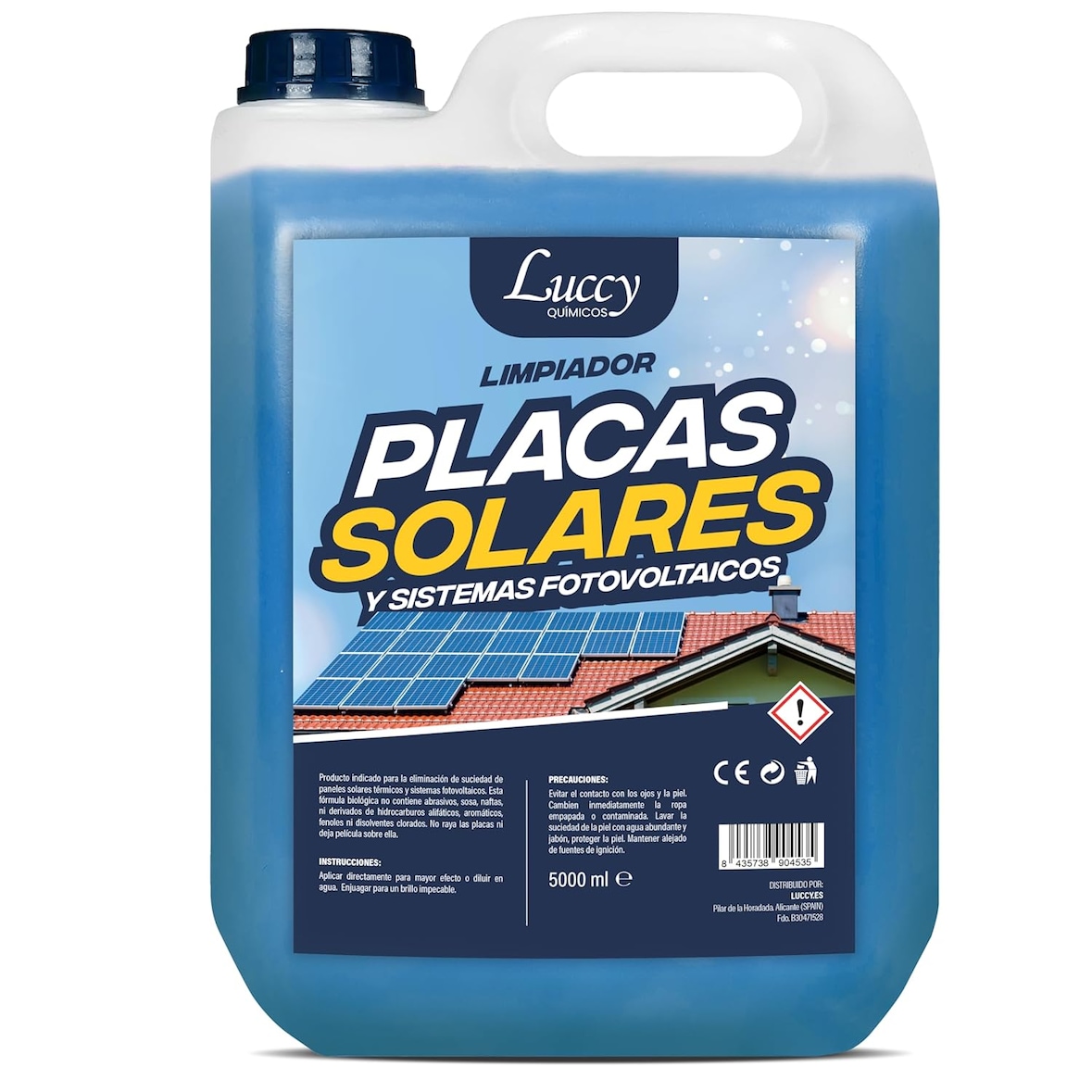 LUCCY Limpiador de Placas Solares Concentrado 5 Litros | Limpieza de Paneles Solares