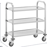 thumbnail of Royal Catering Carro de servicio - 3 estantes - 69 x 34 x 3 cm - 81 kg -