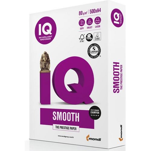 IQ Selection DIN A4 Druckerpapier 80 g/m² Glatt Weiß 500 Blatt