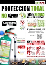 thumbnail of ECOFIRE Equipo Extinción de Fuegos ABFL, 2 litro, Apaga Baterías Litio, Ecológico