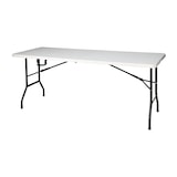 thumbnail of WellHome - Weißer Klapptisch 180x70x74cm mit automatischer Verriegelung