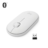 thumbnail of Logitech Ratón inalámbrico M350 Pebble blanco