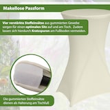 thumbnail of Stehtischhusse Tischdecke Husse Bistrotisch Partytisch Stretch 60 cm beige