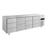 thumbnail of Gastro Kühltisch 11 Schubladen Umluftkühlung 2330x700x850mm -2/+8°C Edelstahl