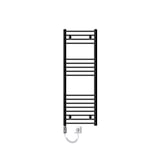 thumbnail of Elektrischer Badheizkörper mit Heizstab 900W 400x1200 mm Anthrazit gerade mit Seitenanschluss LuxeBath