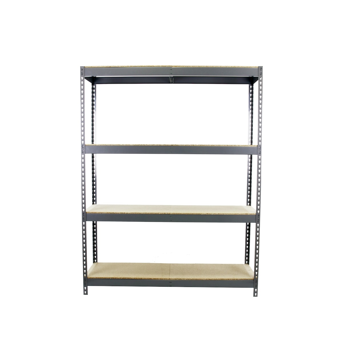 SimonRack Industrieregal, 2000x1500x600 mm, 600 kg am Biegepunkt, 4 Holzböden, Garagenregal, Grau/Holz- Simonforte