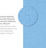 thumbnail of Mikrofasertücher auf Rolle 30x30 cm aus Polyester/Polyamid perforiert Blau 1 Rolle