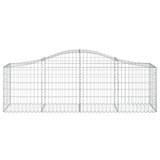 thumbnail of vidaXL Gabionen mit Hochbogen 8 Stk. 200x50x60/80 cm Verzinktes Eisen