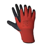 thumbnail of 12 Paar Arbeitshandschuhe  Montagehandschuhe Nylon Latex L-9 rot / schwarz