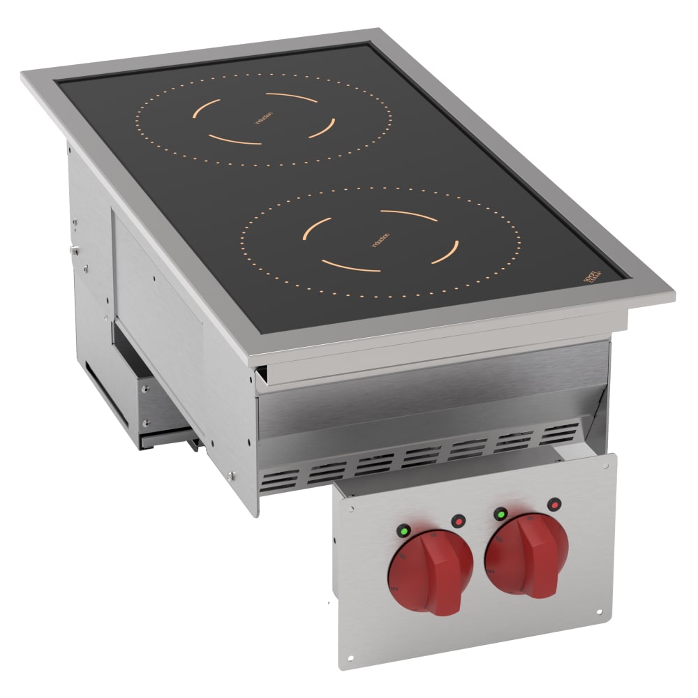 EURAST - Encimera de cocina induccion drop-in 2 zonas calientes - 350x600x210 mm - 7000 W 400/3V - 12140631