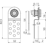 thumbnail of Alcadrain Badewannetür magnetisch (unter Fliesen), Höhe verstellbar