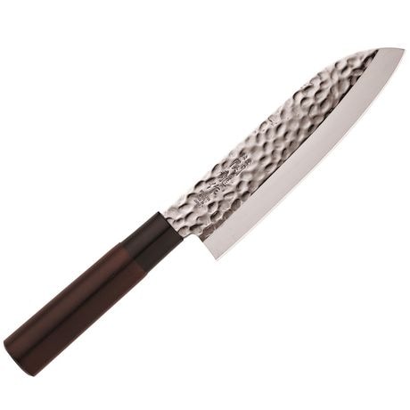 Couteau Japonais Santoku Lame Martelée Sekiryu SRH100 16.5cm
