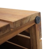 thumbnail of Pflanzkasten HWC-L24, Pflanzkübel Blumentopf Blumenkasten, eckig 32x32x32cm Outdoor Akazie Holz FSC®-zertifiziert, braun