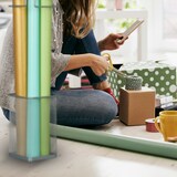 thumbnail of Relaxdays Regenschirmständer, HBT: 52,5 x 13,5 x 13,5 cm, Metall, eckiger Schirmständer für Regenschirme, modern, silber