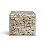thumbnail of Gavión decorativo metálico galvanizado 50x50x50 cm para jardín exterior 200 kg