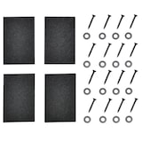 thumbnail of Helloshop26 - Lot de 2 pieds de table de meuble rectangulaire table à manger métal 60 x 72 cm noir  03_0003668