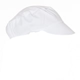 thumbnail of 10x Schildmütze aus Polycotton Weiss Einheitsgröße waschbar Schirmmütze Kochmütze Kochhut