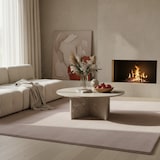 thumbnail of Teppich Kurzflor Uni Modern Waschbar Strapazierfähig Esszimmer Flur OEKO-TEX Beige 140x200 cm Schadstoffgeprüft – NECKAR von Kadima Design