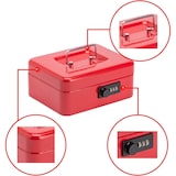 thumbnail of Cofre, bloqueio de senha de 3 dígitos (25X18X9cm, Vermelho)