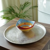 thumbnail of Dekoteller Dekotablett Kerzenteller Aluminium rund D: 30cm silber