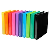 thumbnail of Exacompta 51929E 10x Ringbuch aus kaschiertem Karton, 4 Ringe 30mm, Rücken 40mm, 32x26cm für DIN A4 - Iderama - Farben sortiert