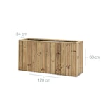 thumbnail of HORTALIA Jardinière d’extérieur en bois Atrium 120 x 34x 40