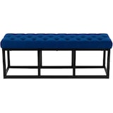 thumbnail of Sitzbank Polson Samt Schwarz blau/120 cm