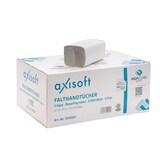 thumbnail of axisoft Handtuch ZZ Falz 1-lagig naturweiß blauer Engel