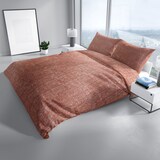 thumbnail of Bettwäsche 155x220 Rot Apricot Meliert Sommer 2tlg