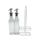 thumbnail of METRO PROFESSIONAL Menageset olie- en azijnschenker, roestvrij staal/glas, 5.5 x 11 x 22.7 cm, 280 ml