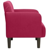 thumbnail of vidaXL Fauteuil met armleuningen 54 cm fluweelrood wijnrood