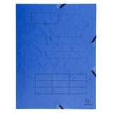thumbnail of Exacompta 55360E 50x Elastomap met 3 kleppen, glanskarton 355g/m², bedrukte omslag met lijnen, 24x32 cm voor formaat A4, geassorteerde kleuren