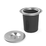 thumbnail of WellHome - Cubo de basura integrable en encimeras, con tapa en acero inoxidable de 5L Negro
