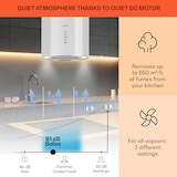 thumbnail of Klarstein Beretta Inselabzugshaube Ø35cm Ab-/Umluft 650m³/h LED Aktivkohlefilter Weiß