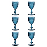 thumbnail of EME Mobiliario Pack 6 uds. Copas Cristal Tallado color azul
