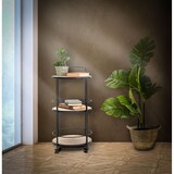 thumbnail of Carrello rotondo in metallo multicolore con 2 ripiani cm 40x41,5x82