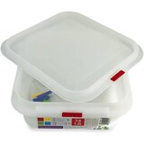 thumbnail of Pack 3 Tupper cuadrado reutilizable con tapa, apto para microondas, lavavajillas y congelador. Medidas: 176x162x65 1,2L