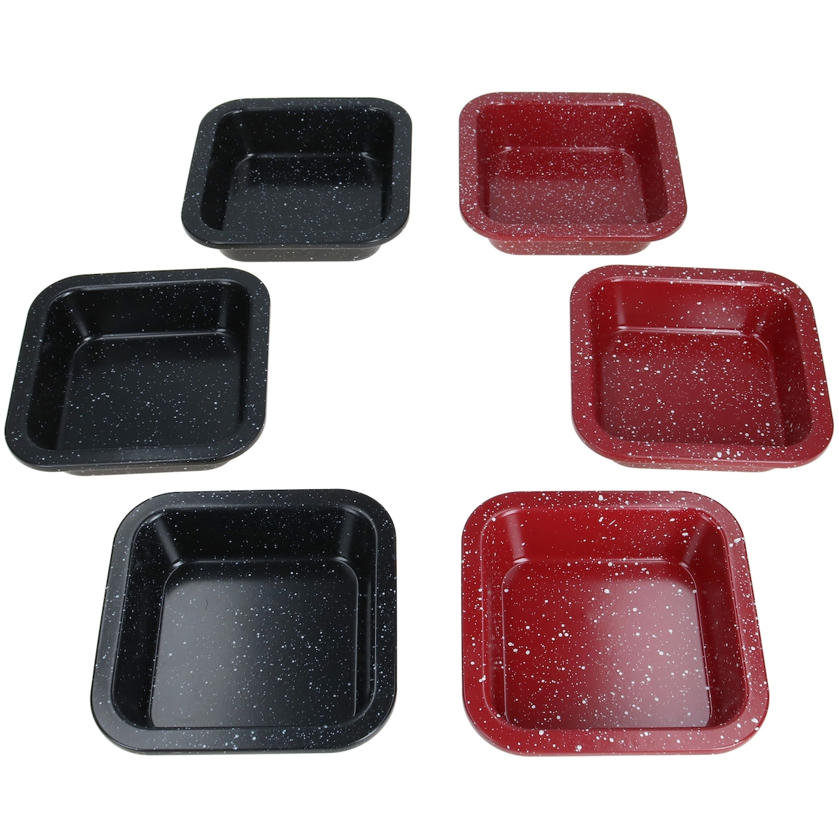 6er Set Cina Backform quadratisch 12x12cm Airfryer Backofen Auflauf Kuchen