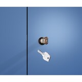 thumbnail of C+P Spind Classic PLUS, 3 Abteile, HxBxT 185x90x50cm, Zylinderschloss, Hellgrau/Enzianblau von PROREGAL