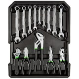 thumbnail of tectake Coffre à outils à roulettes en aluminium, 1 200 pièces  Noir