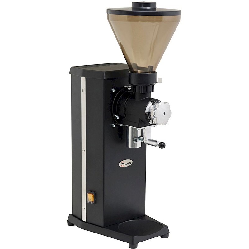 Macinacaffè  Professionale Santos SC40APPM Con Dosatore e Pressacaffè Mobile - Tramoggia Carico 2,2 kg - Nero