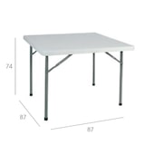 thumbnail of Mesa plegable cuadrada  Doha 90x90cm