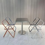 thumbnail of Gastronomie-Edelstahltisch für Bar und Restaurant – Stabile Ausführung – Quadratischer Tisch 80×80×75cm【BXG-HF80】