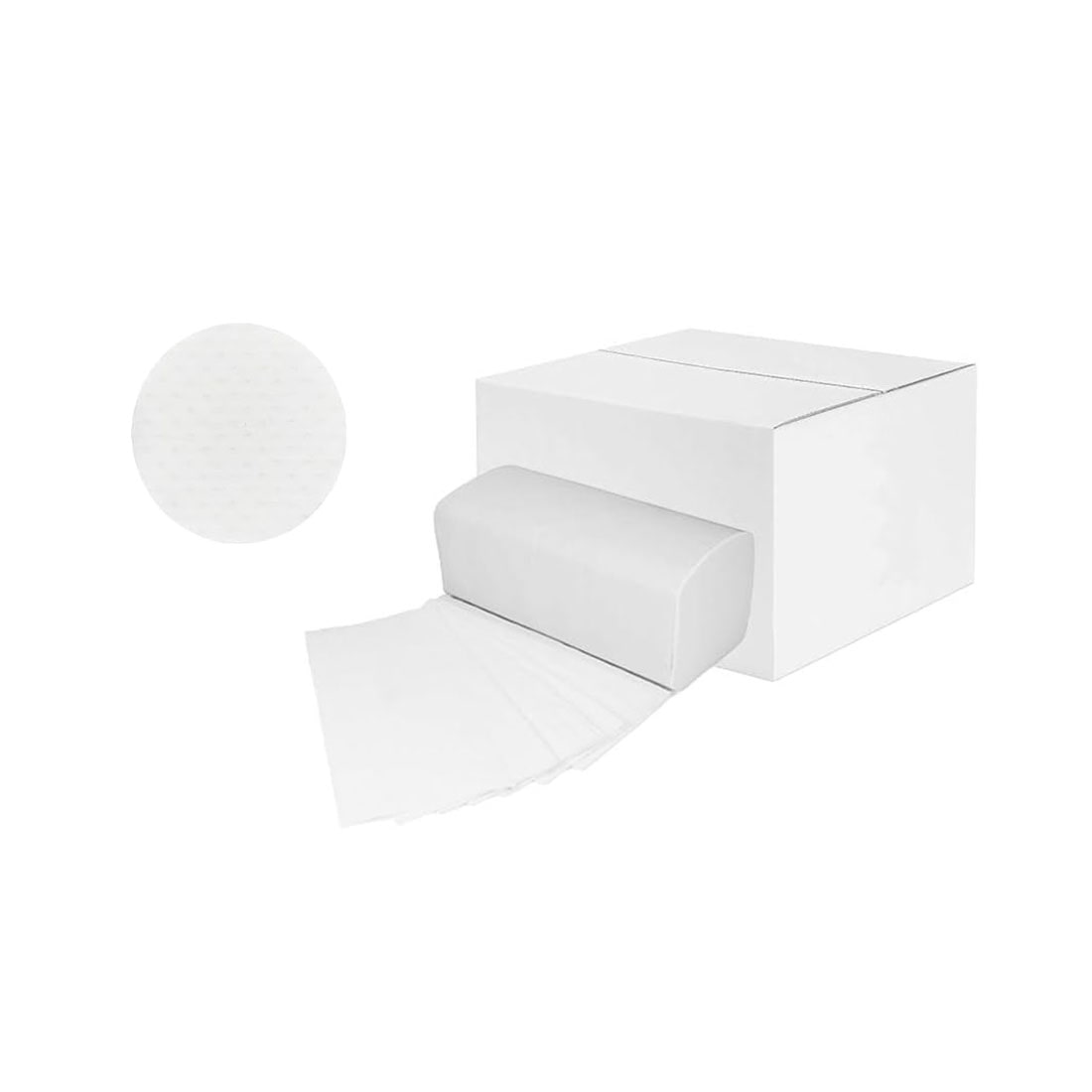 Papierhandtücher 23 x 21 cm |Falthandtücher ZZ-/V-Falz | 2-lagig Weiß | (20 x 200) -ca. 4000 Blatt