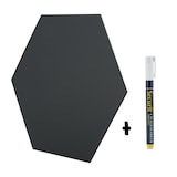 thumbnail of Securit® Conjunto de 7 Quadros de ardósia e painéis murais de cortiça – Hexágono – Marcador de giz e fixação incluídos